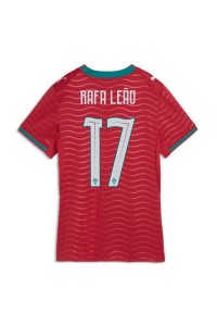 Portugali Rafael Leao #17 Jalkapallovaatteet Naisten Kotipaita MM-kisat 2026 Lyhythihainen
